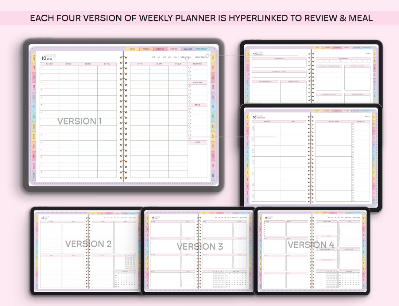 All-in-One Digital Planner 2025, 2026, 2027