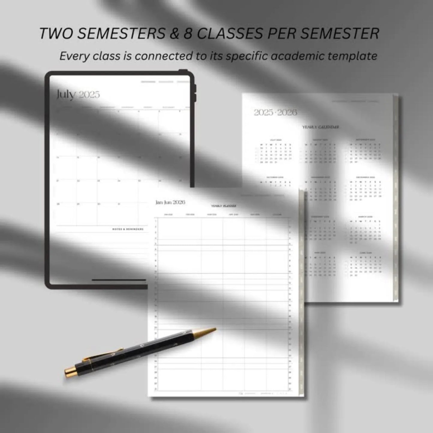 Academic Diary 2025-2026 Digital Student Planner for College & High School