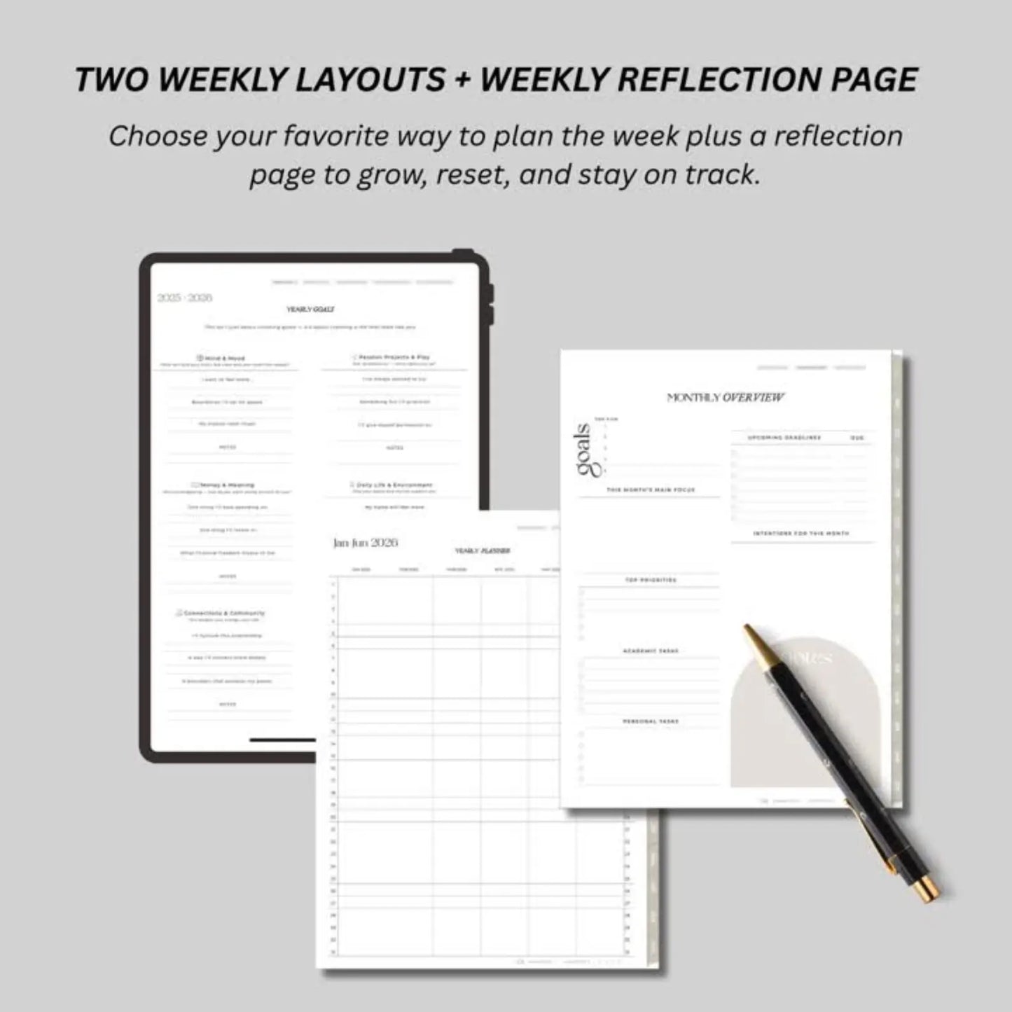 Academic Diary 2025-2026 Digital Student Planner for College & High School